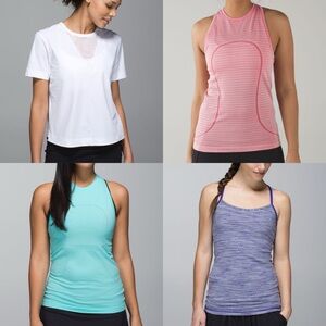 Lululemon Tank & Top Bundle of 4 Tops Size 12